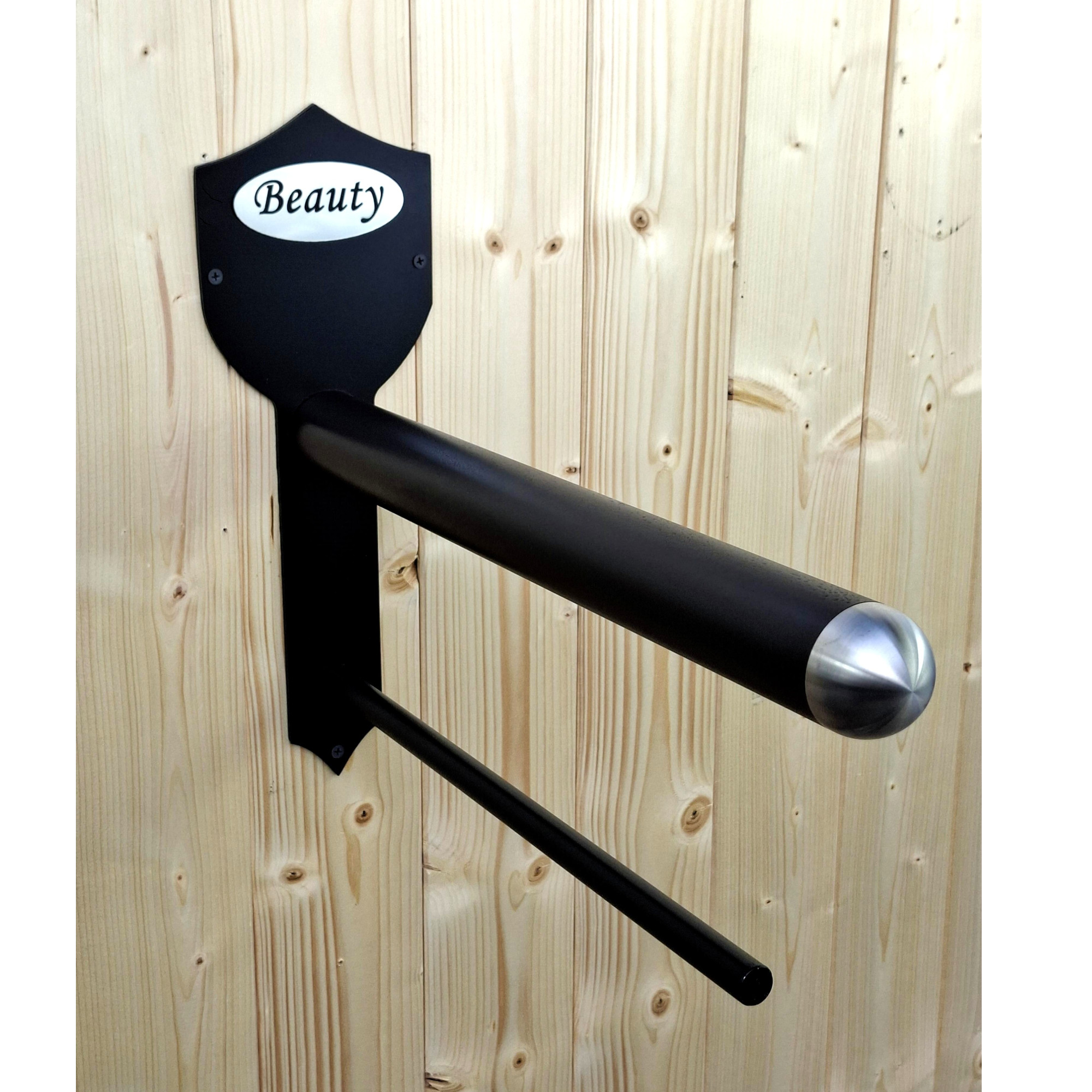 Sattelhalter „Gutshof“ mit Schabrackenhalter und Namensgravur – Bild 3