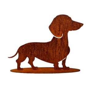 Dackel aus Cortenstahl