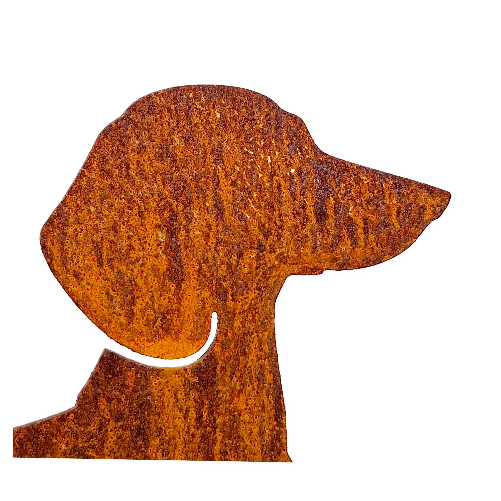 Gartenfigur Dackel aus Cortenstahl – Rostdeko für Garten & Terrasse – Bild 2