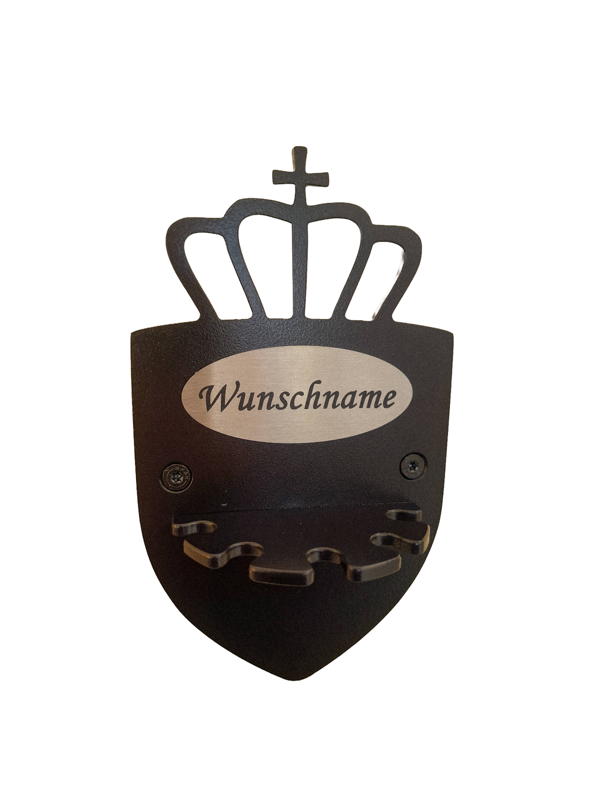 Gertenhalter "Royal" mit Edelstahlplakette
