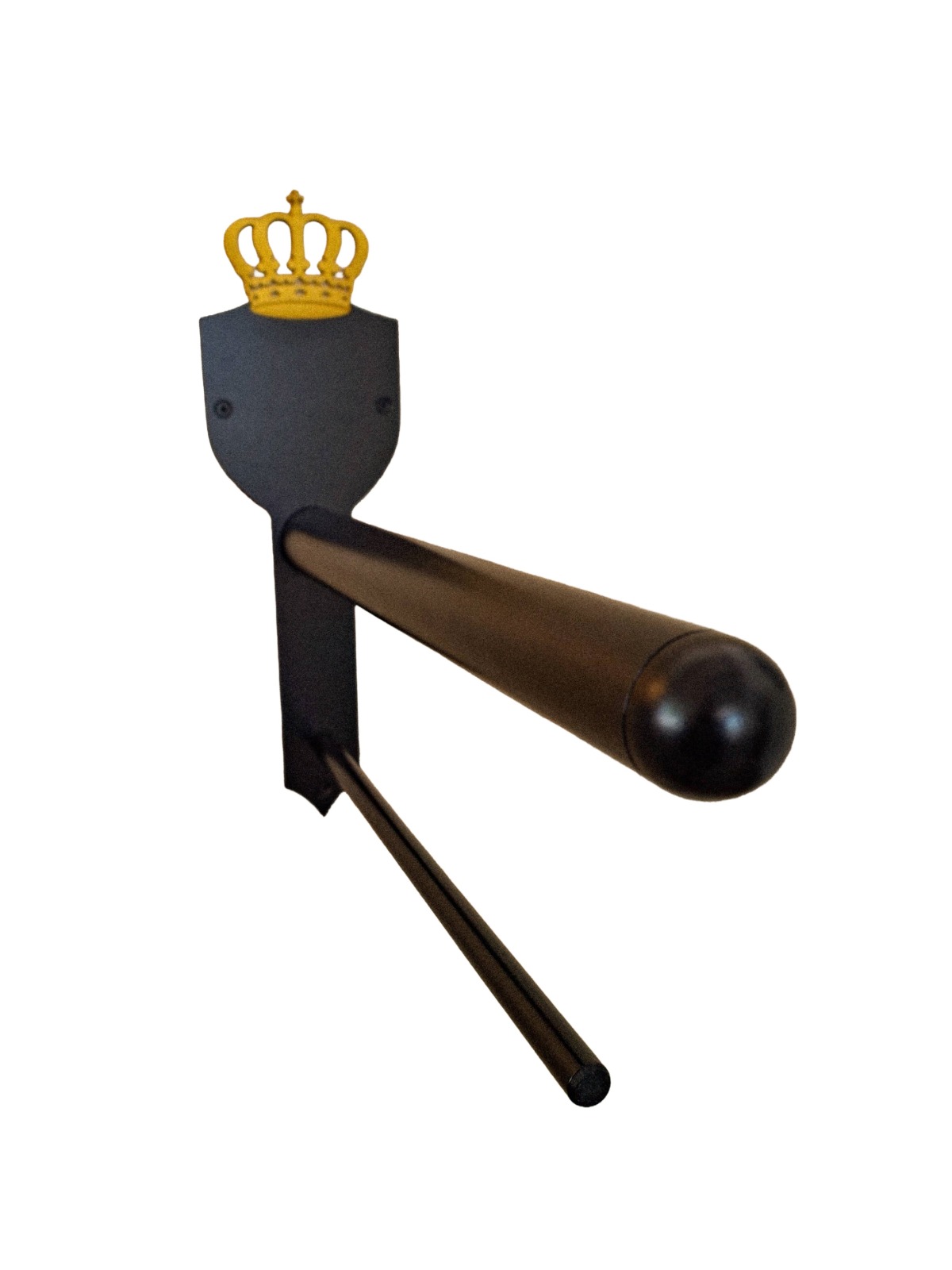 Krone goldfarben Sattelhalter