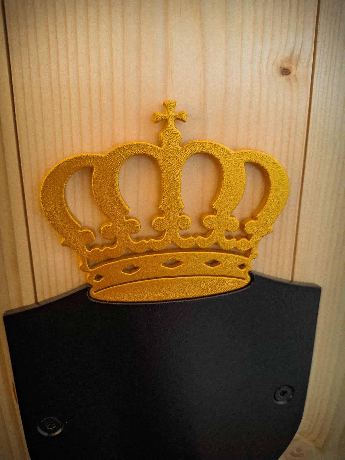 Sattelhalter „Krone“ aus Metall – Bild 4